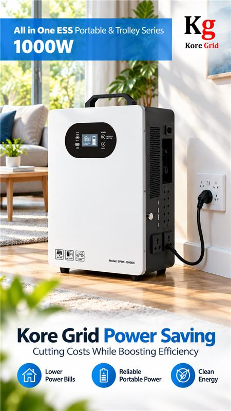 Kore Grid 1000W portable energy storage system in a New Zealand home